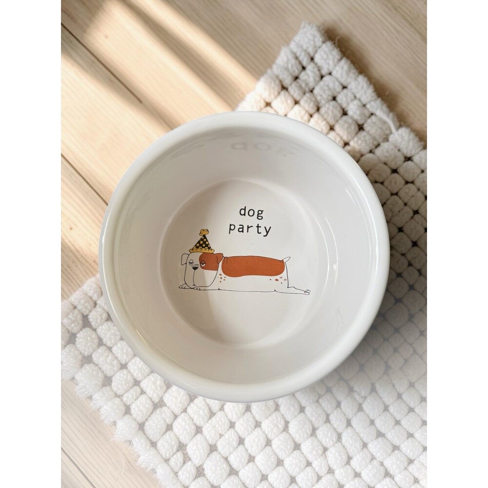 Dog Party Ceramic Bowl for Dogs